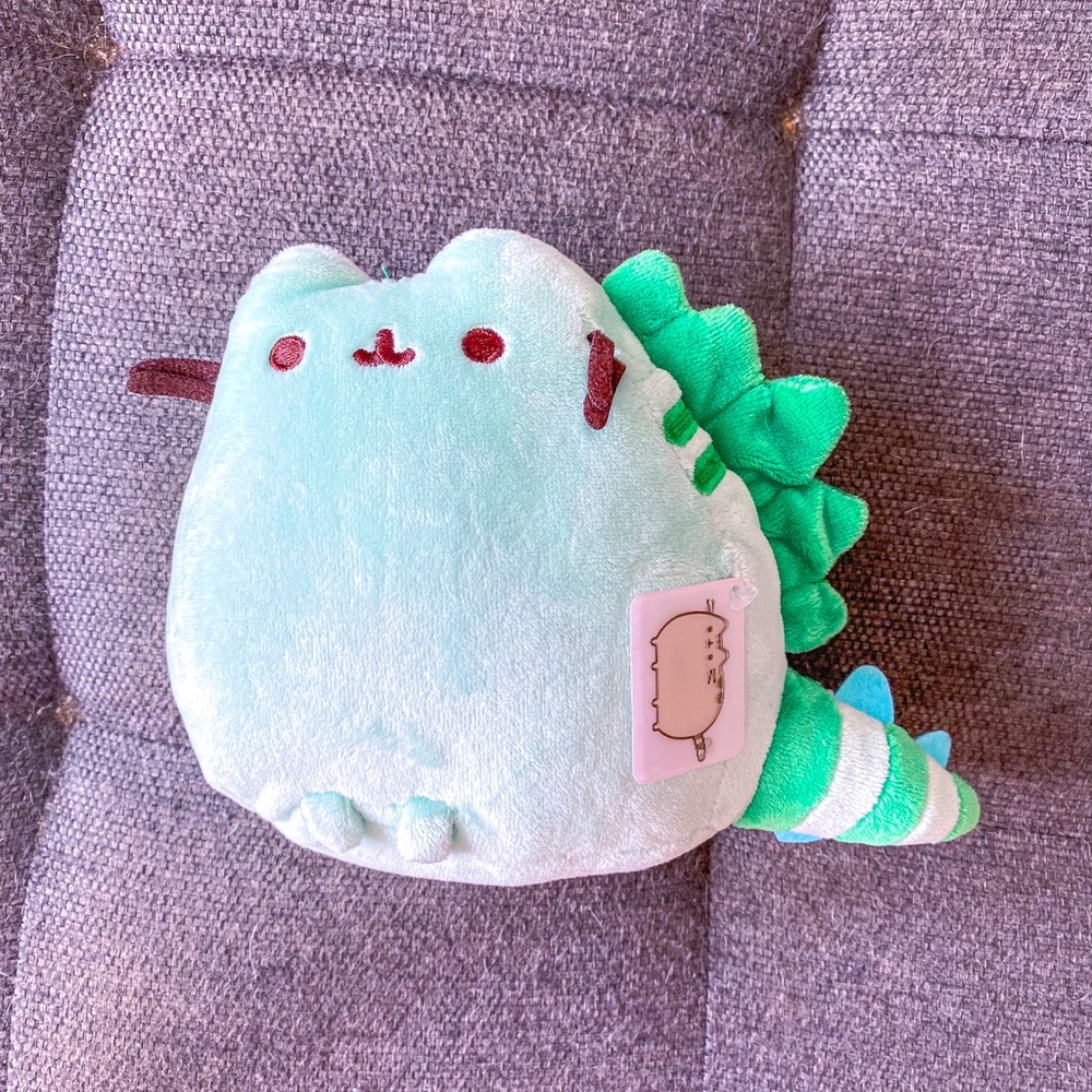 Green Pusheen Dinosaur Plushie